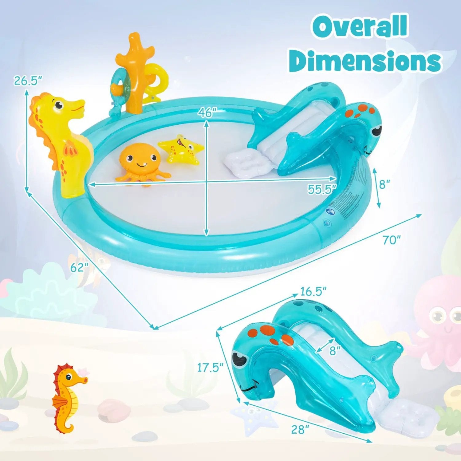 Outdoor Children Summer Water Park for Backyard and Garden by DirectDeals