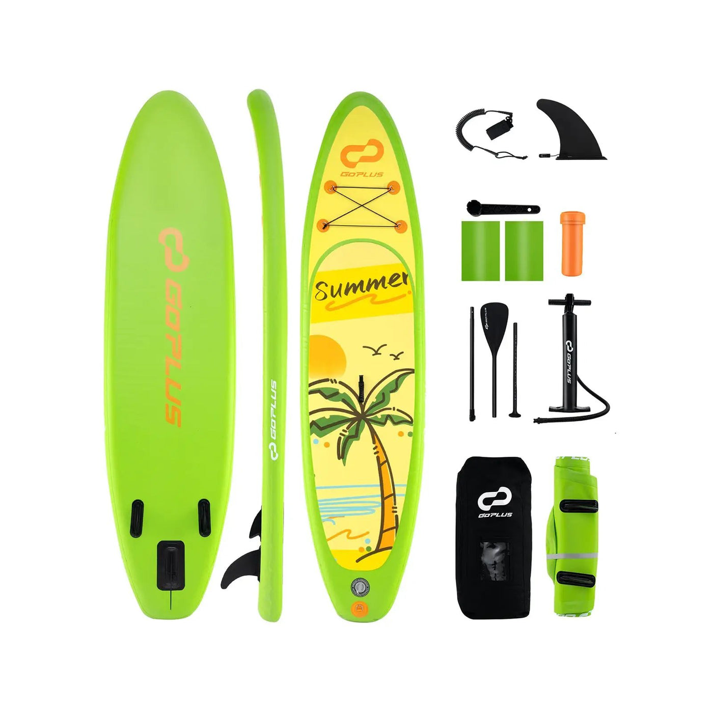 Inflatable Stand up Paddle Board iSUP Board Accessories with 3 Fins by DirectDeals