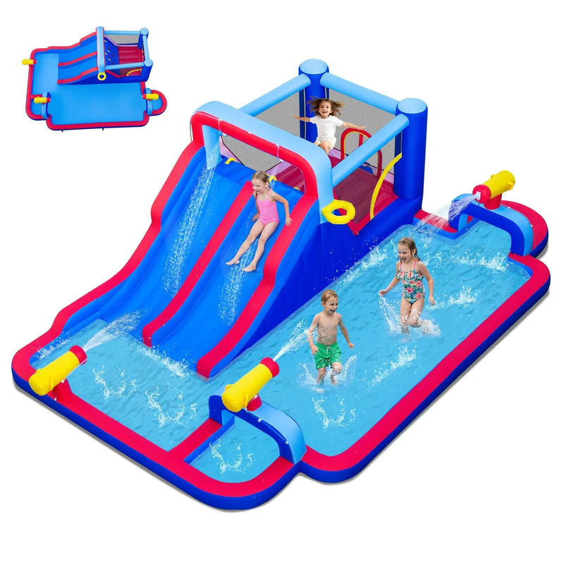 Inflatable Water Slide Park for Kids Backyard Outdoor Fun (without Blower) by DirectDeals