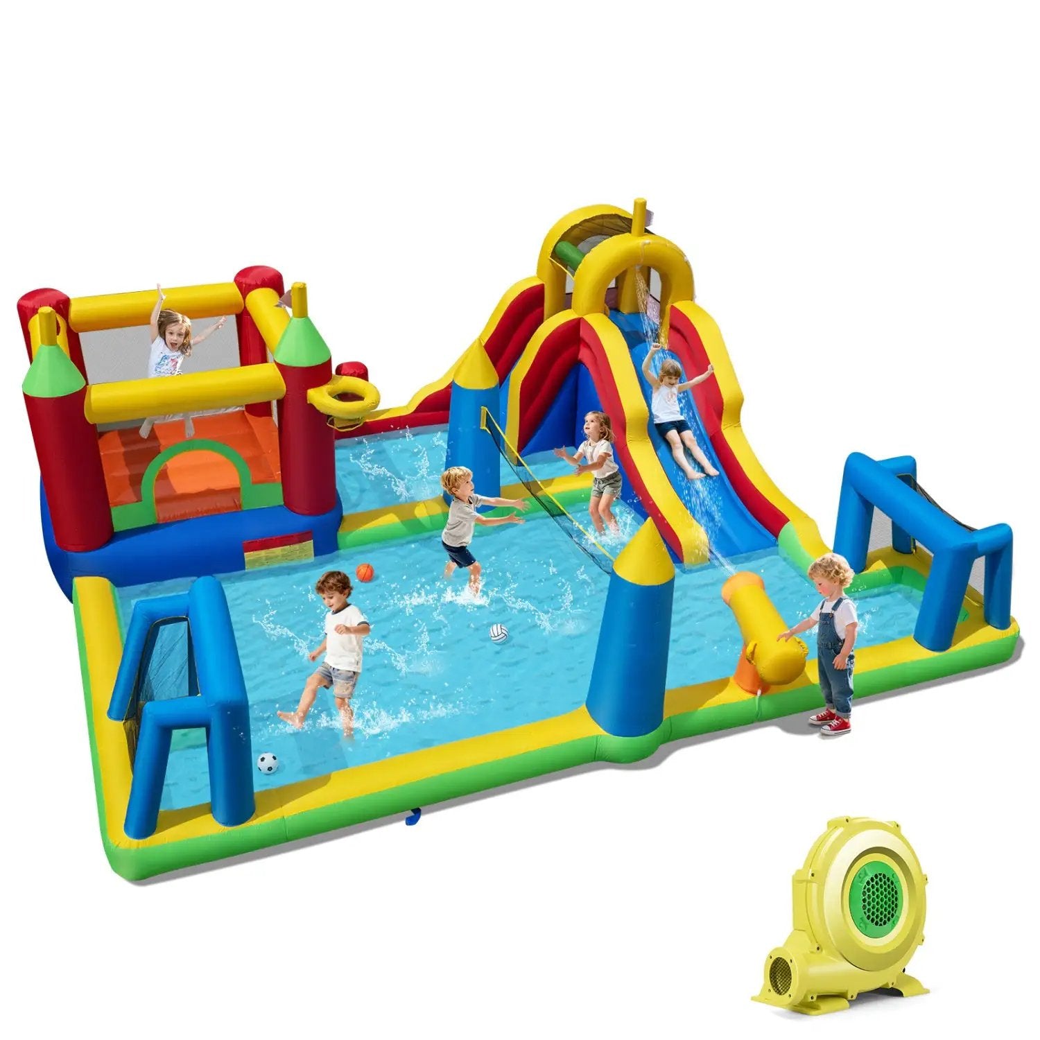 Inflatable Water Slide Bounce House 9-in by DirectDeals