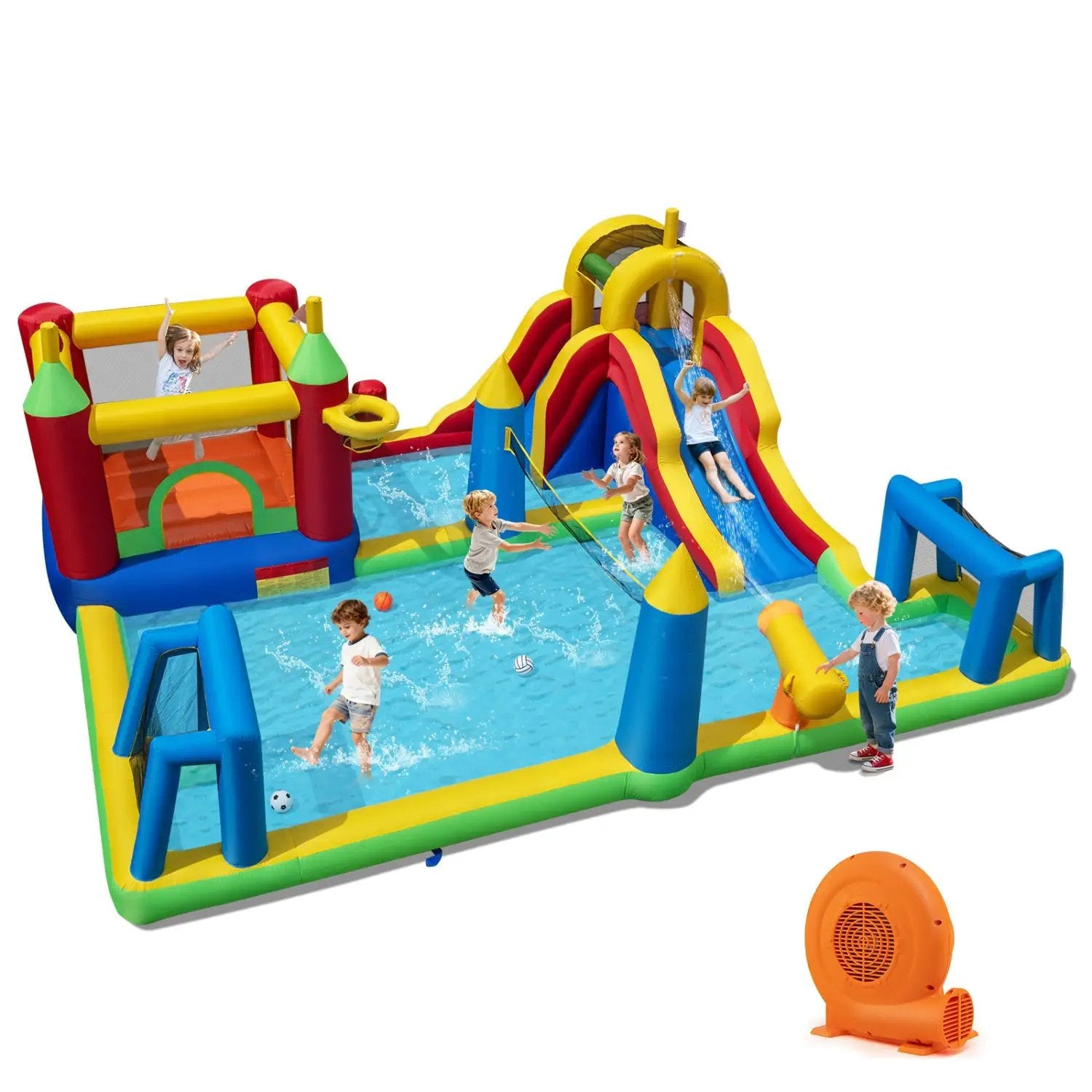 Inflatable Water Slide Bounce House 9-in by DirectDeals
