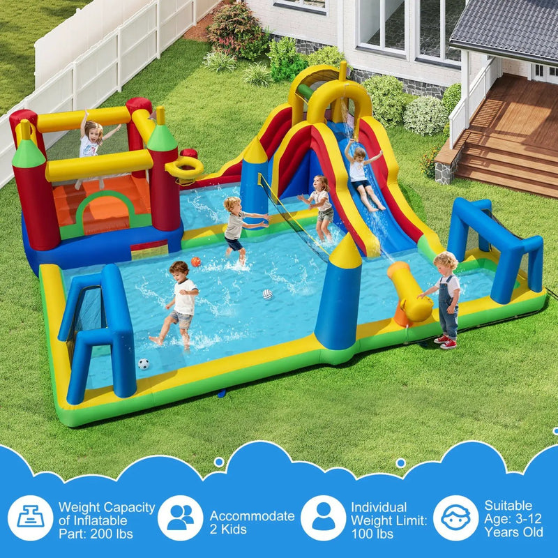 Inflatable Water Slide Bounce House 9-in by DirectDeals