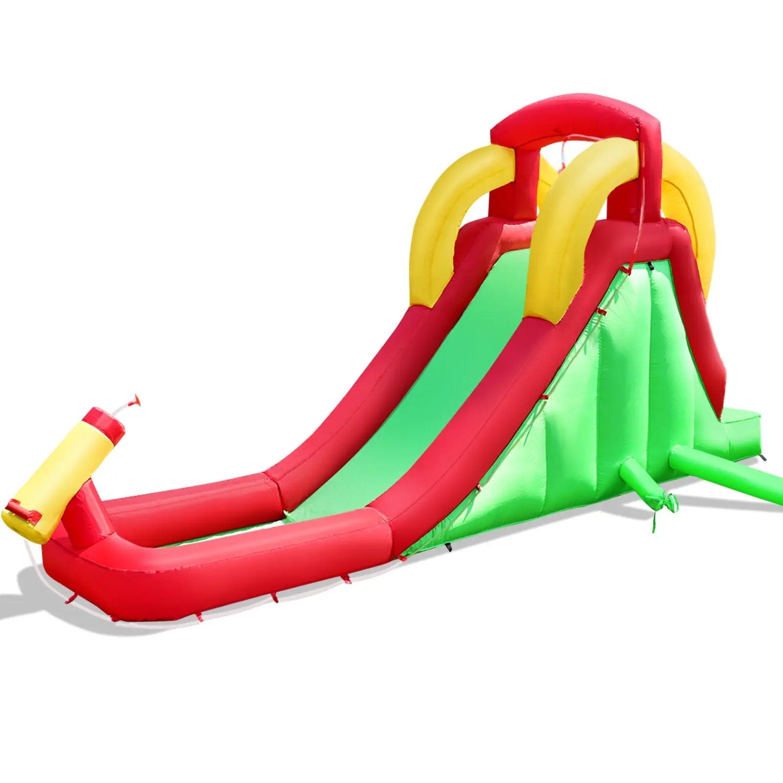 Inflatable Water Slide Bounce House with Climbing Wall Jumper and 480W Blower by DirectDeals