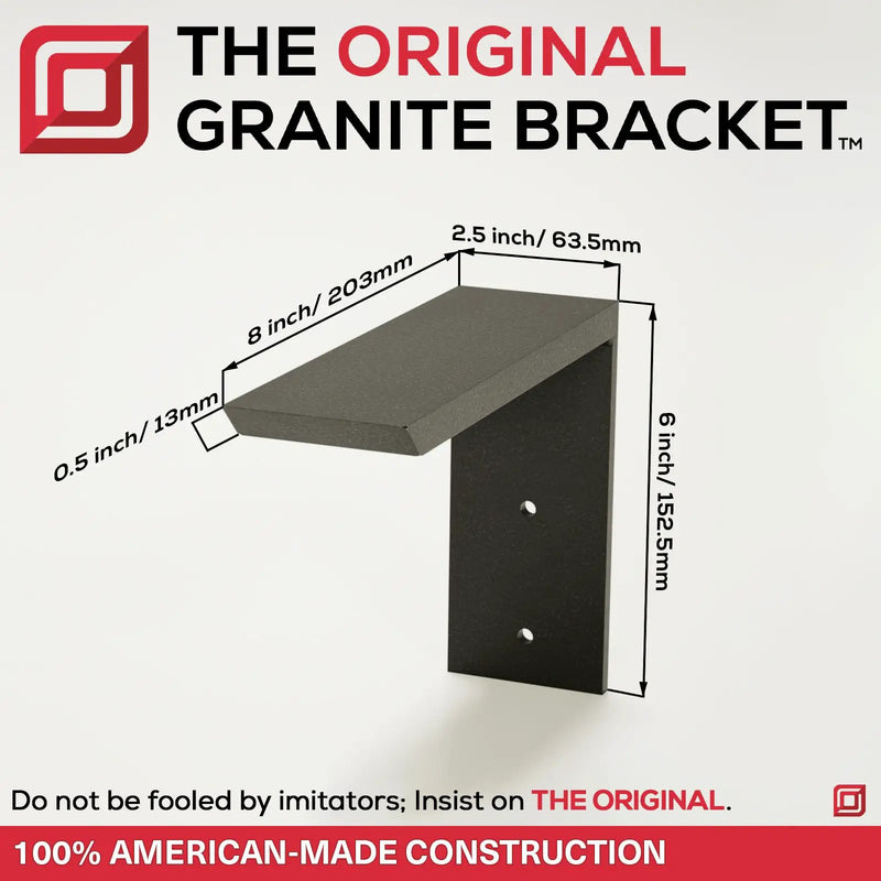 The Original™ Regular Shelf Bracket by The Original Granite Bracket