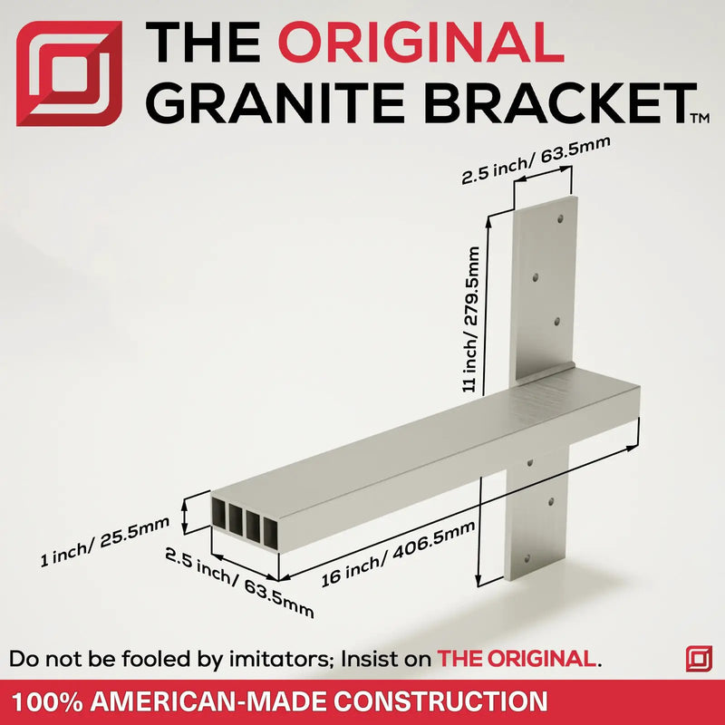 The Original™ Shower Bench Bracket® by The Original Granite Bracket