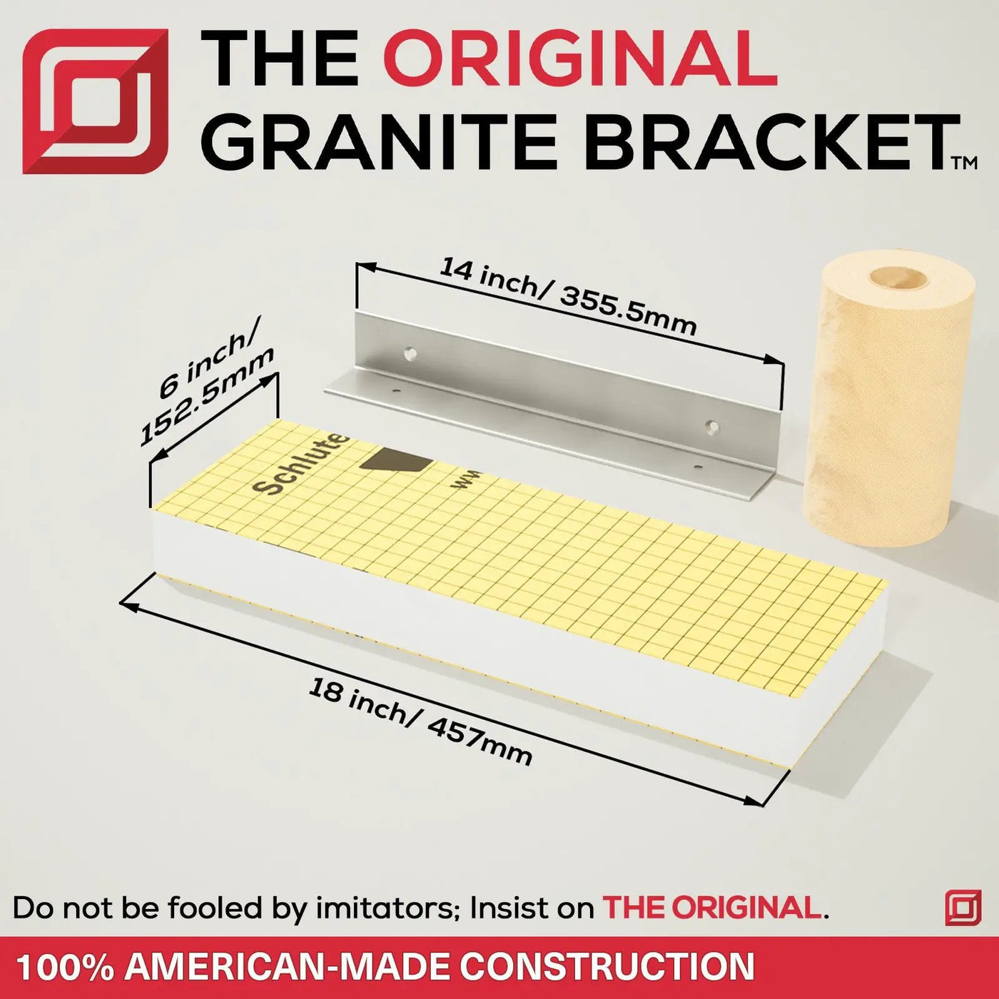 The Original™ Shower Shelf by The Original Granite Bracket