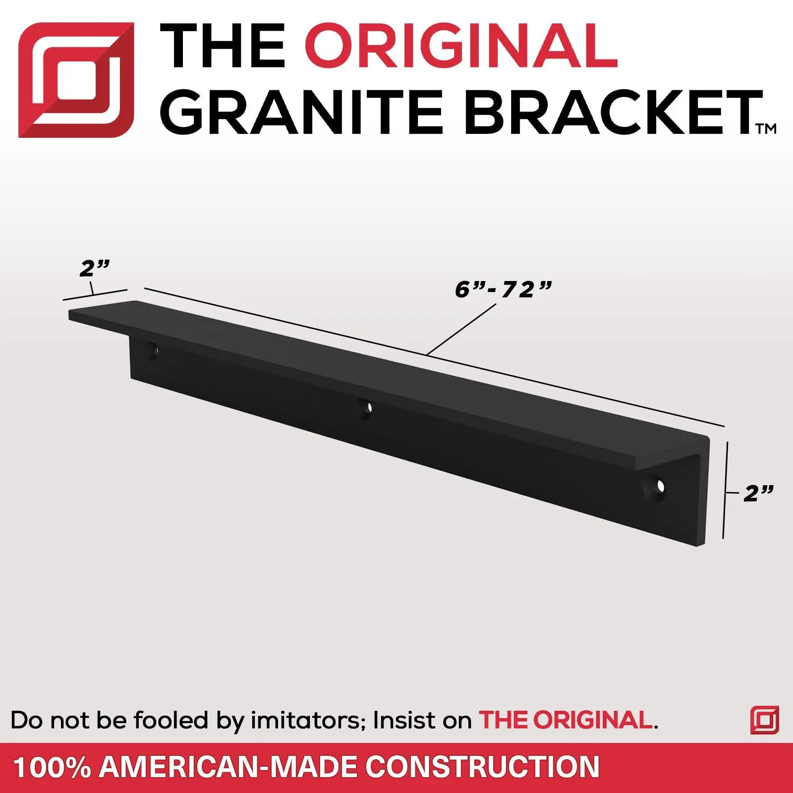 The Original™ Wall Cleat Countertop Support Bracket by The Original Granite Bracket