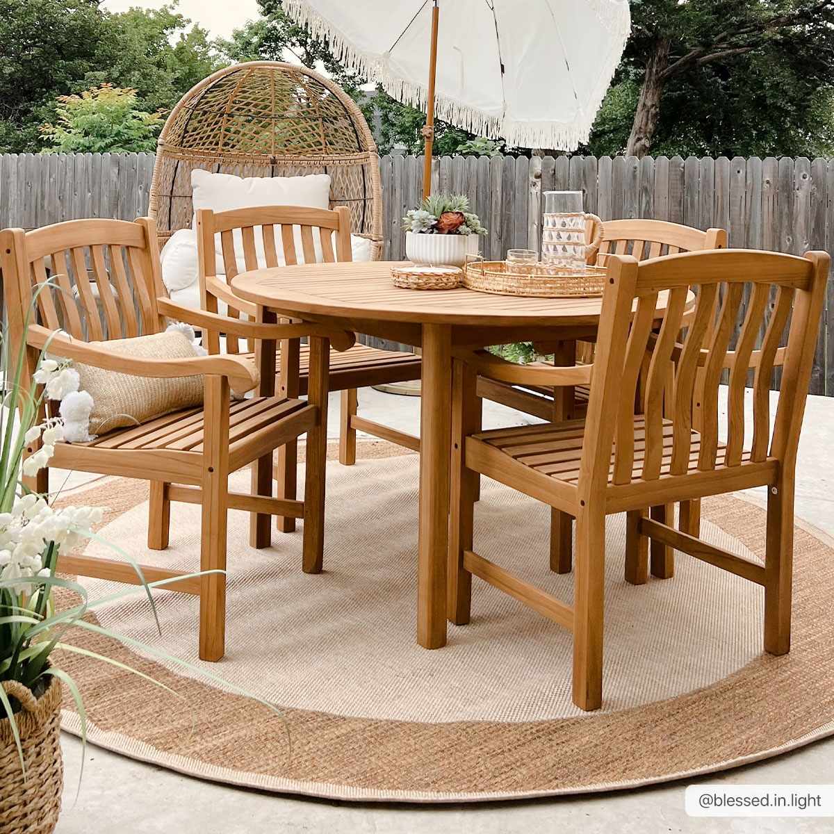 Inigo Flatweave Faux Jute Outdoor Rug by Boutique Rugs