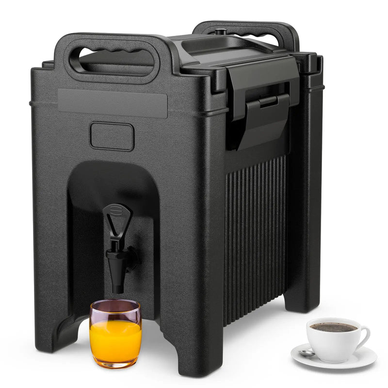 2.5 Gallon Insulated Beverage Server Dispenser-Black by DirectDeals