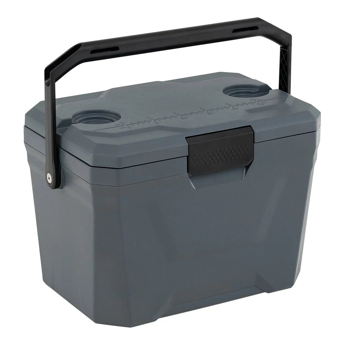 Insulated Portable Cooler Hard Shell Ice Chest with 2 Cup Holders by DirectDeals