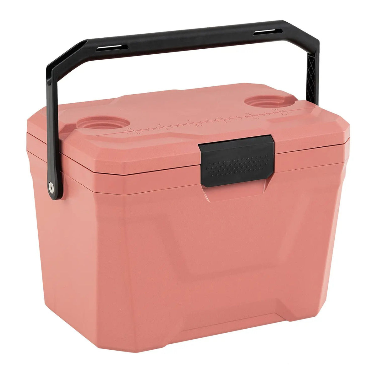 Insulated Portable Cooler Hard Shell Ice Chest with 2 Cup Holders by DirectDeals