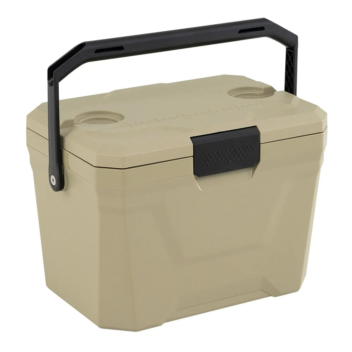 Insulated Portable Cooler Hard Shell Ice Chest with 2 Cup Holders by DirectDeals