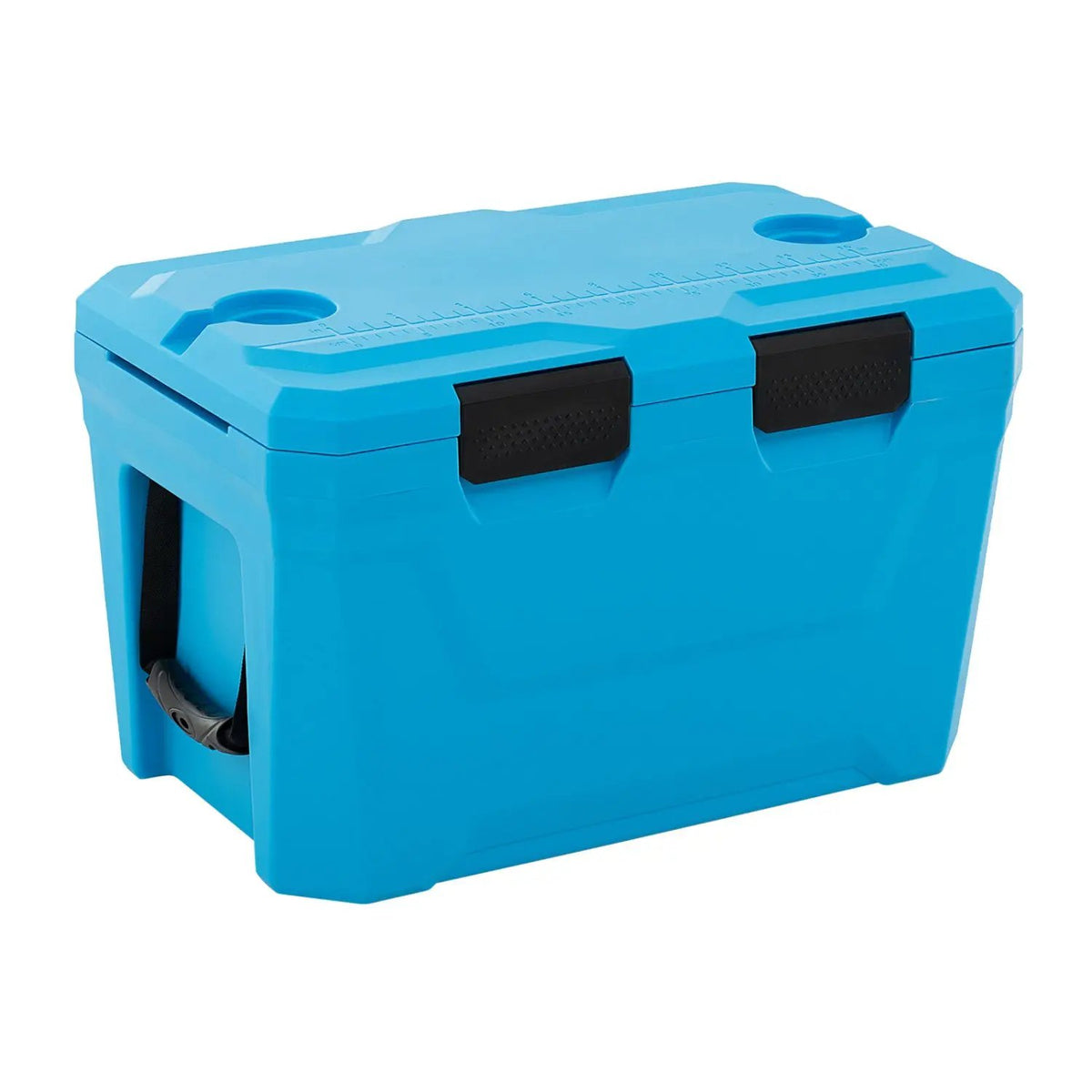 Insulated Portable Cooler Hard Shell Ice Chest with 2 Cup Holders Bottle Opener and Drain Plug by DirectDeals
