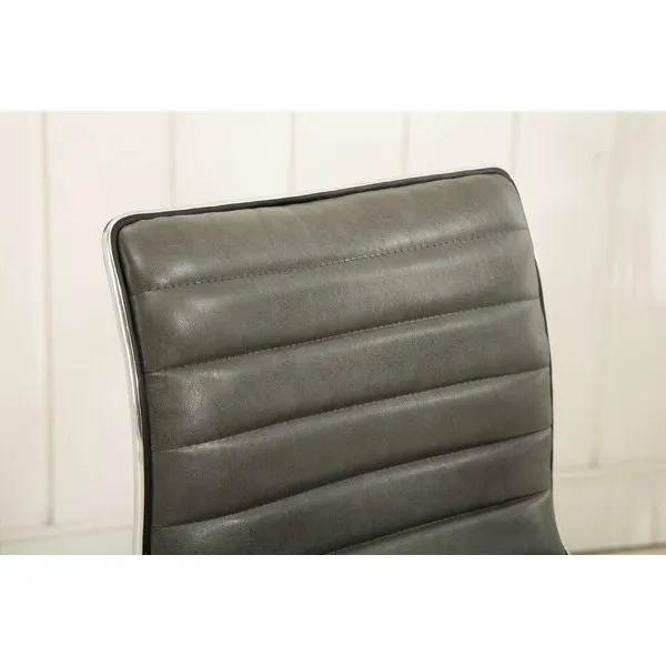 Heavy Duty Gray Channel-Tufted Conference Chair by HomePacific
