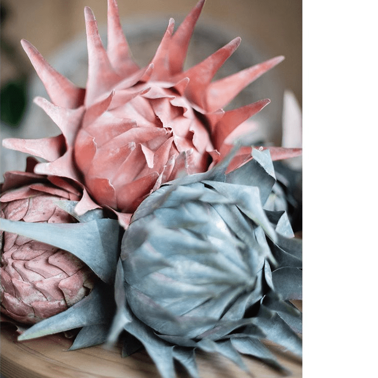 Artificial Artichoke Stem in Various Colors 37" Tall by RusticReach