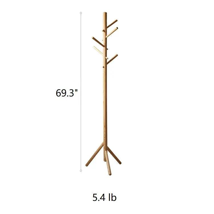 Ash Wood Coat Rack Home Entryway Rack by RusticReach
