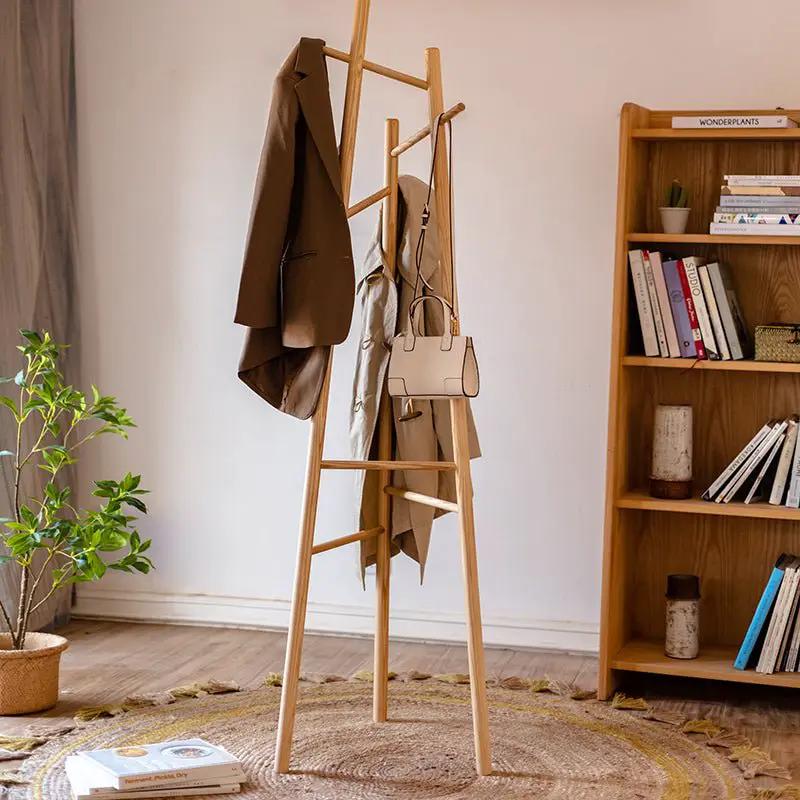 Ash Wood Coat Rack Solid Wood Rack by RusticReach