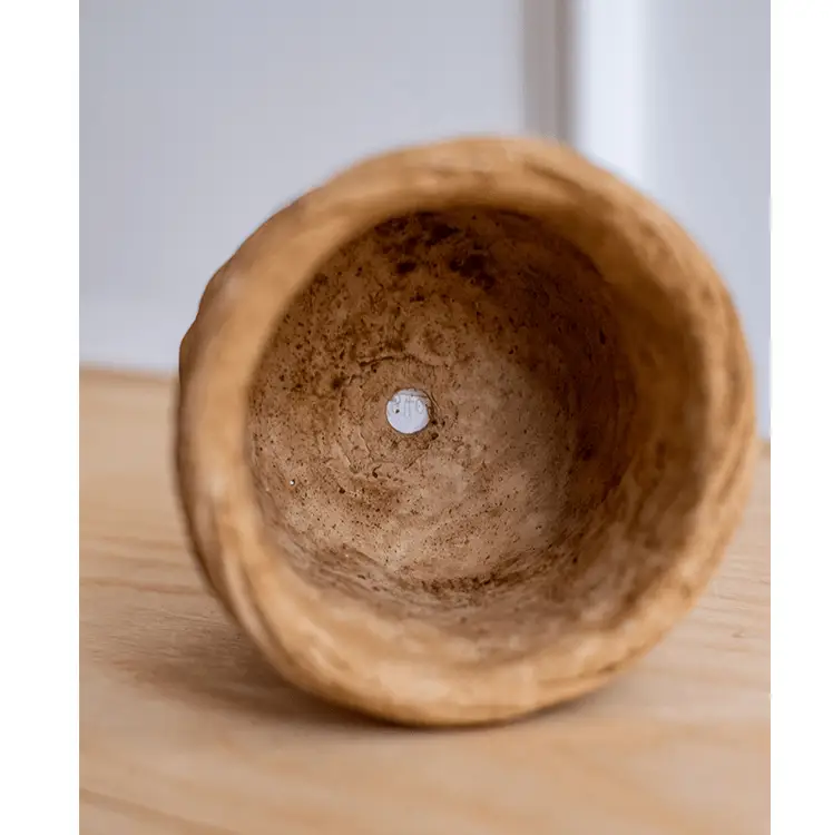 Bamboo Looking Cement Planter by RusticReach
