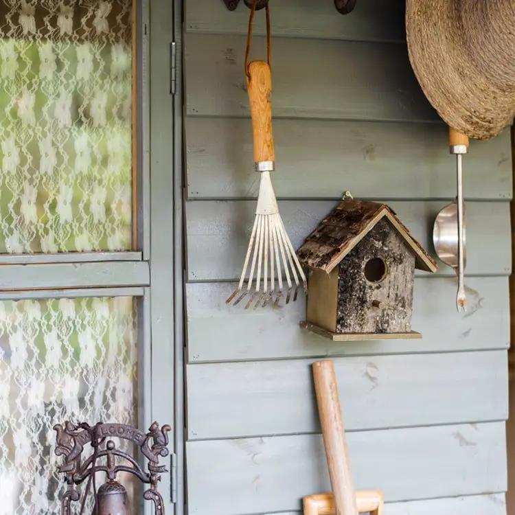 Birch Wood Decorative Bird House by RusticReach