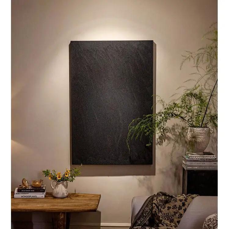 Black Textured Wall Art by RusticReach