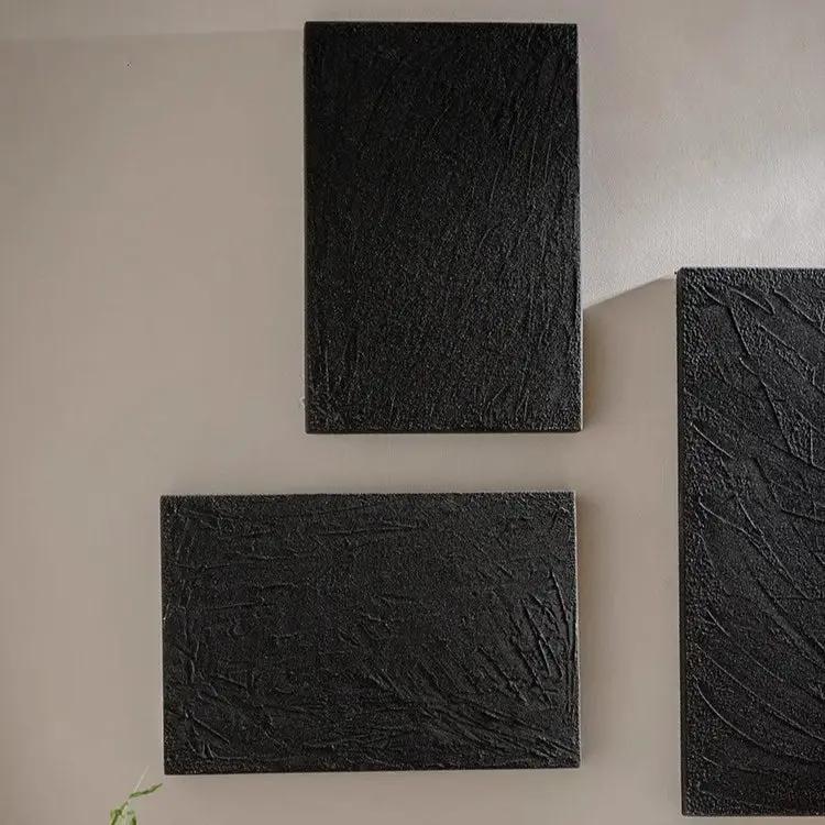 Black Textured Wall Art by RusticReach