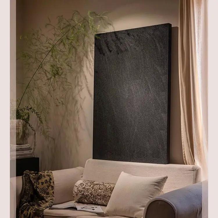 Black Textured Wall Art by RusticReach