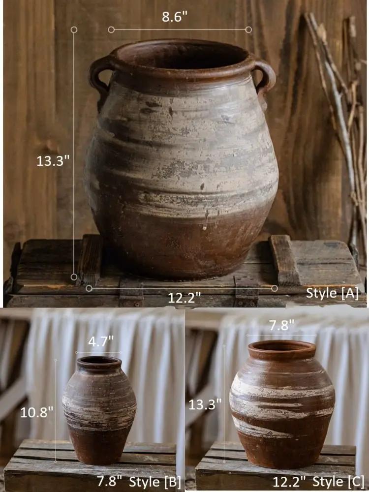 Restoration Brown Clay Pot by RusticReach