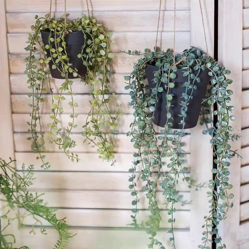 Hanging Faux Ceropegia Vine in Pot by RusticReach
