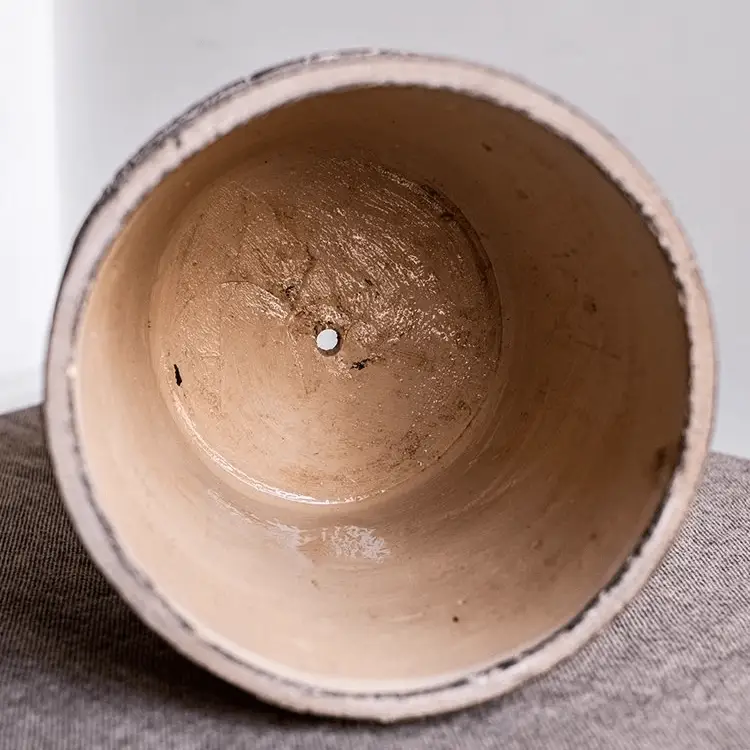 Classic Element Art Planter Clay Flowerpot by RusticReach