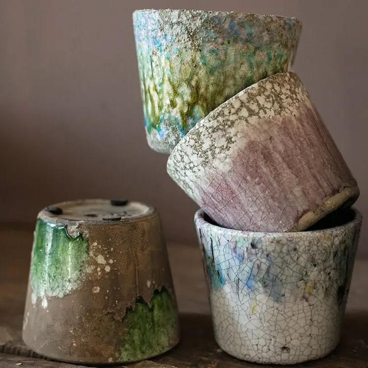 Colorful Terracotta Pot by RusticReach