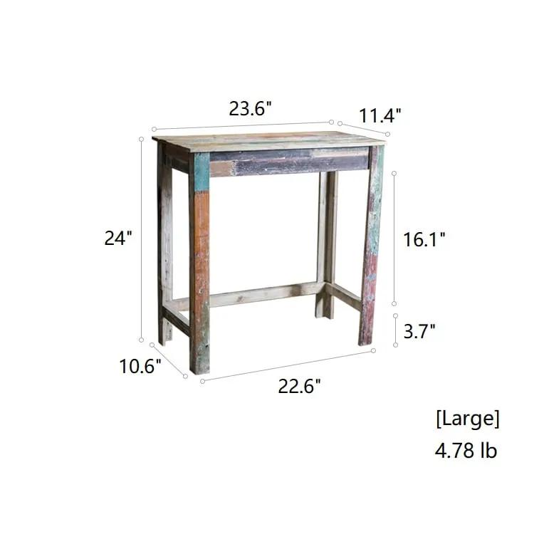 Colorful Solidwood Plant Stand Side Table by RusticReach