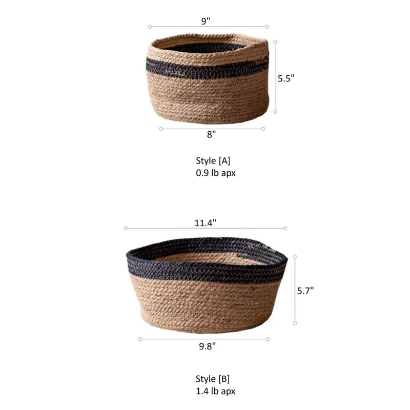 Cotton Blend Woven Storage Basket by RusticReach