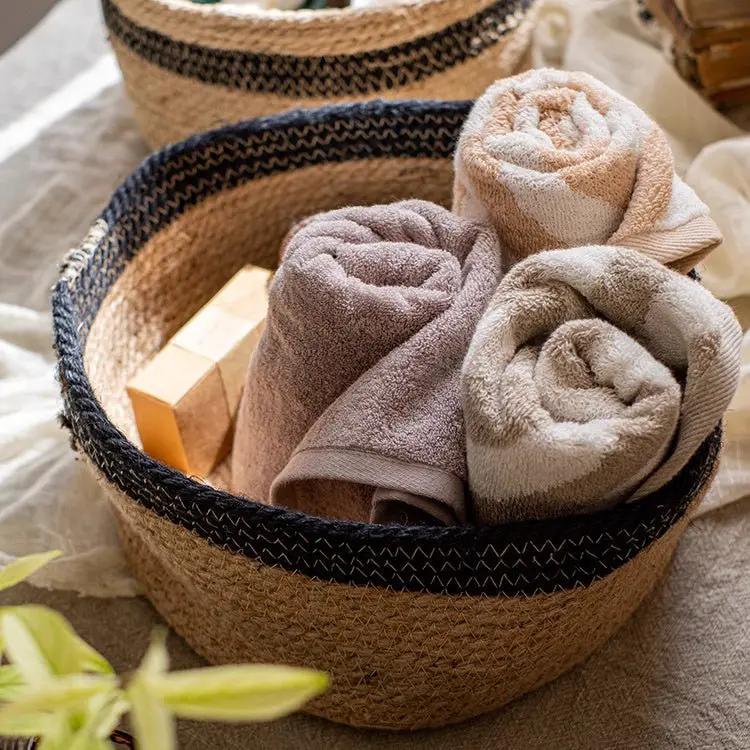 Cotton Blend Woven Storage Basket by RusticReach