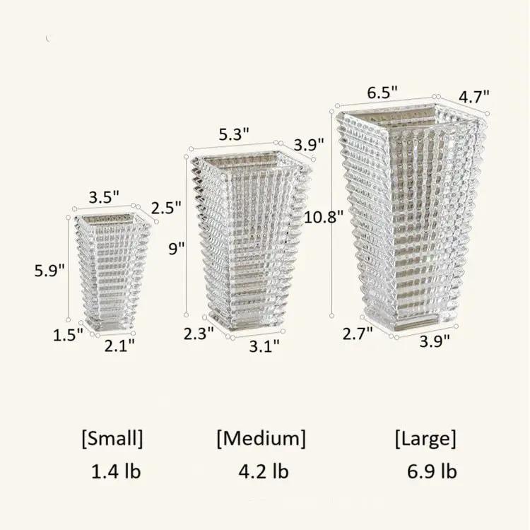 Crystal-Cut Look Glass Vase by RusticReach