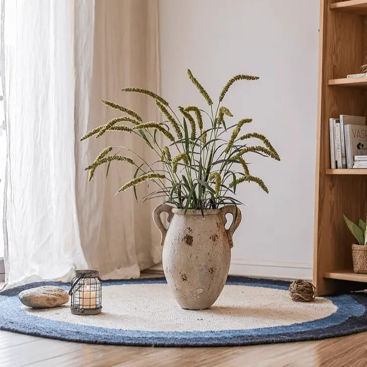 Three-Headed Dogtail Grass Stem 39" Tall by RusticReach