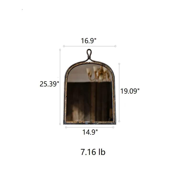 Antique Style Dark Iron Mirror by RusticReach