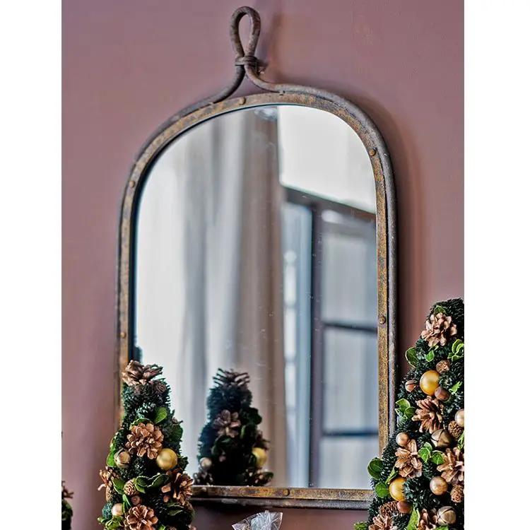 Antique Style Dark Iron Mirror by RusticReach