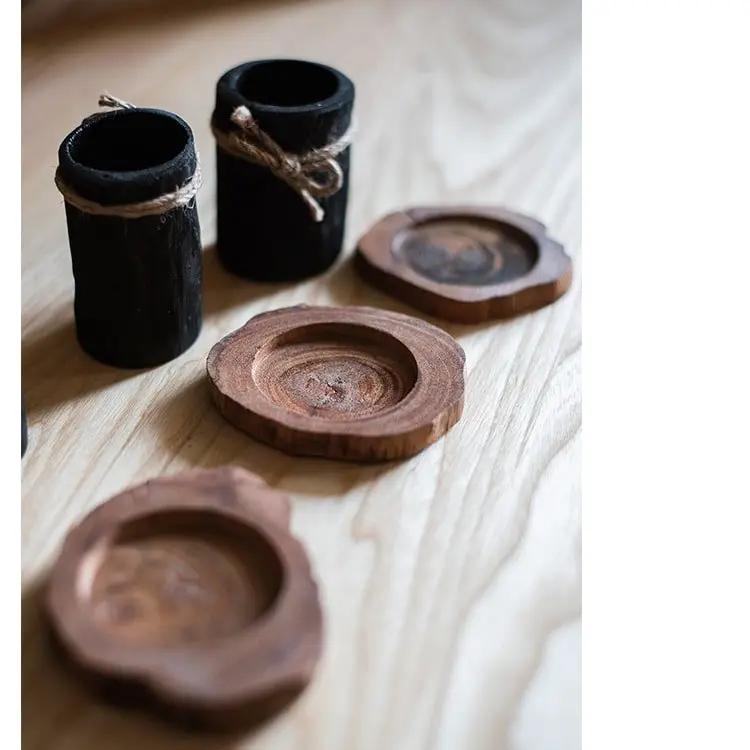 Desktop Charcoal Planter Wood Tray by RusticReach
