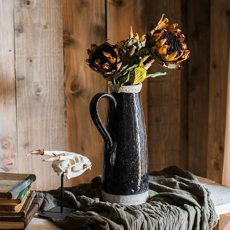 Artificial Flannel Sunflower Stem by RusticReach