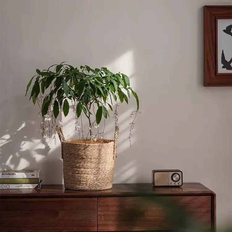 French Country Woven Planter Basket by RusticReach