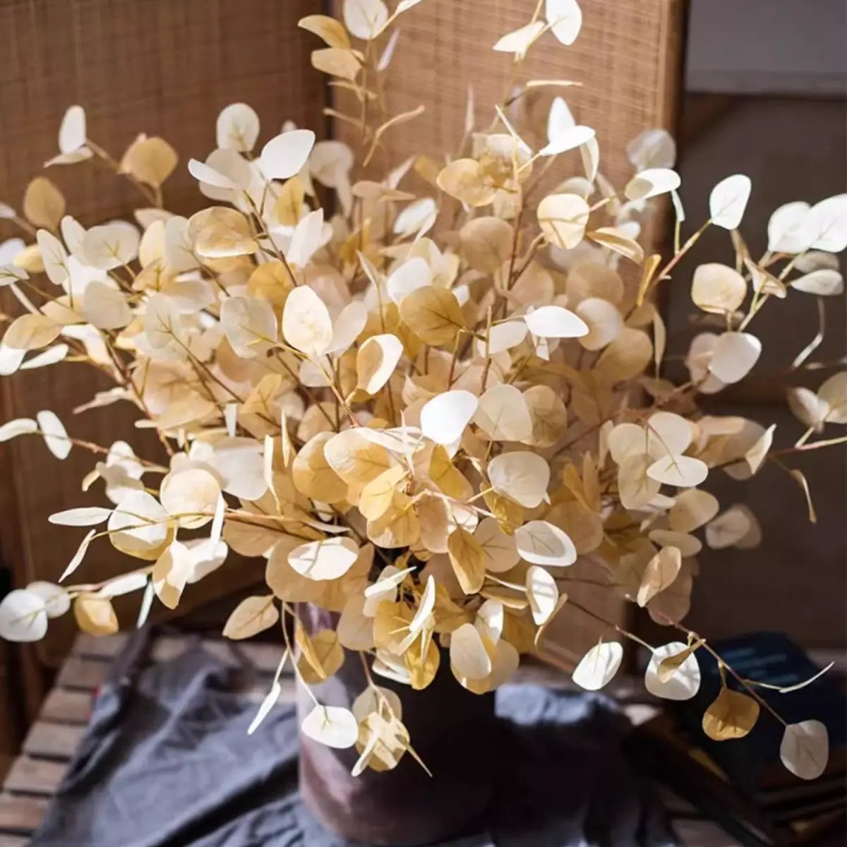 Golden Haze Eucalyptus Stem 37.7" Tall by RusticReach
