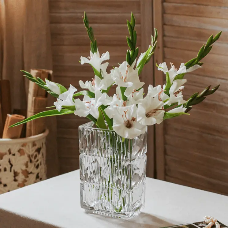 Faux Silk Artificial Gladiolus Flower Stem by RusticReach