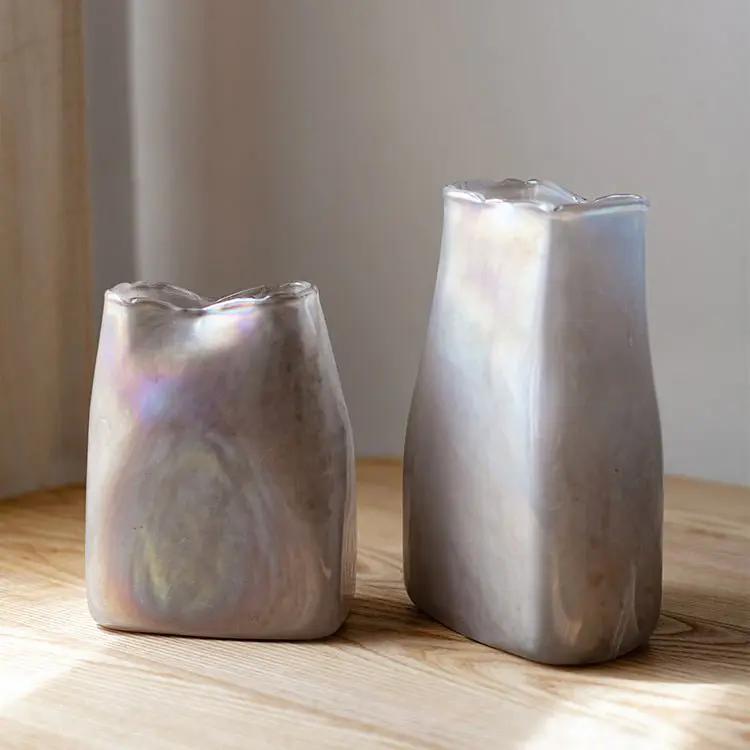 Gradient Color Art Glass Vase by RusticReach