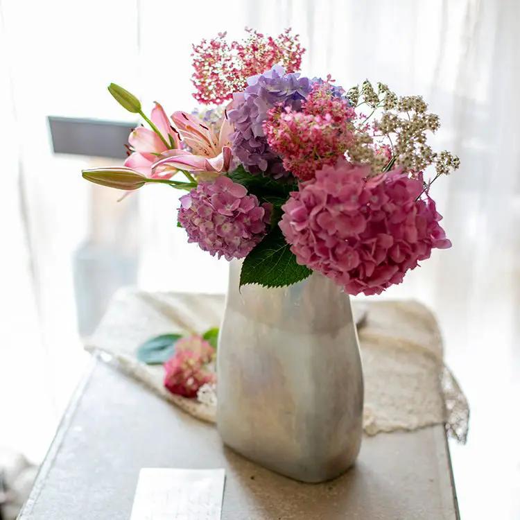Gradient Color Art Glass Vase by RusticReach