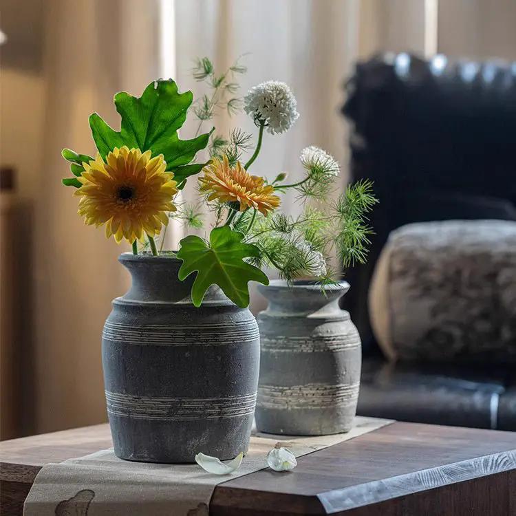 Handmade Gray Clay Pottery Vase by RusticReach