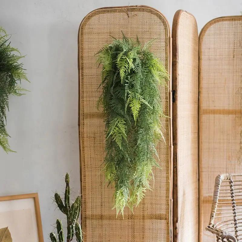 Faux Artificial Asparagus Setaceus Hanging Fern Plant by RusticReach