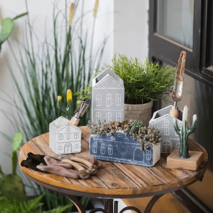TinyHome Clay Planters by RusticReach