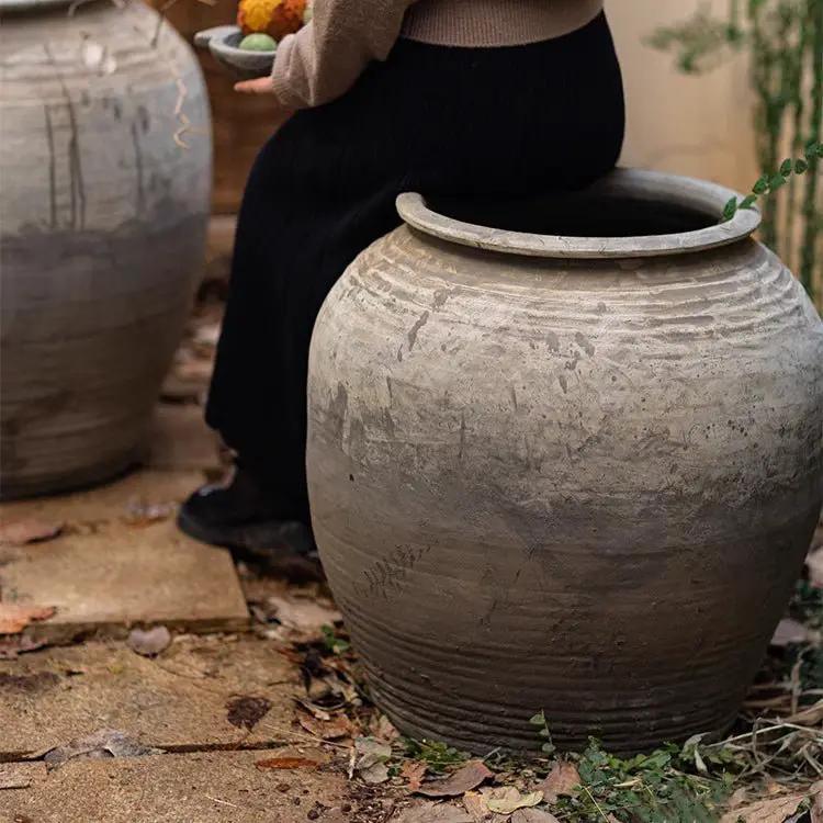 Large Antique Ceramic Pot by RusticReach