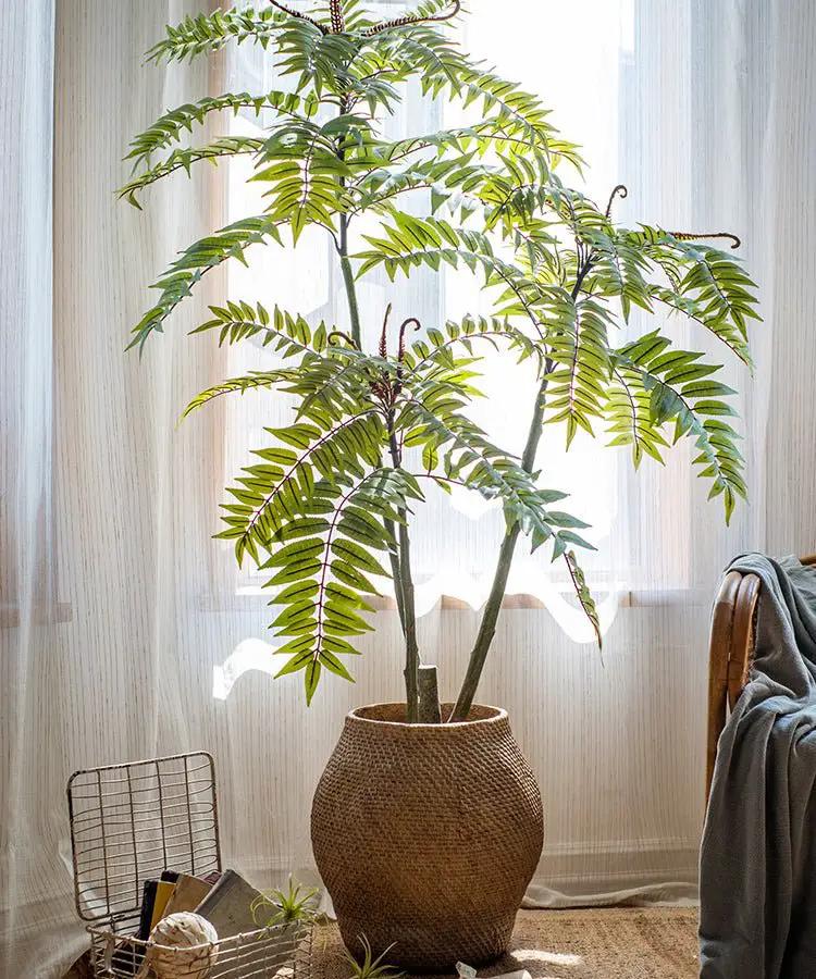 Large Basket Cement Pot Backyard Planter by RusticReach