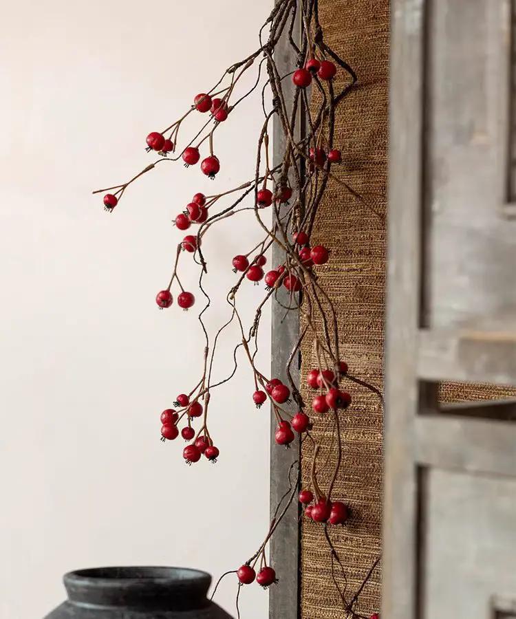 Leafless Berry Branch Stem 45.2" Tall by RusticReach